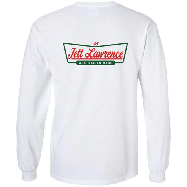Jett Lawrence Merch Shop Jl Krispy Tee White Jett Lawrence Merch Shop Jl Krispy Tee White