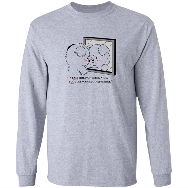 Giraffalope Hoodies Tired Of Being Nice Puppy Hoodie Giraffalope Hoodies Tired Of Being Nice Puppy Hoodie