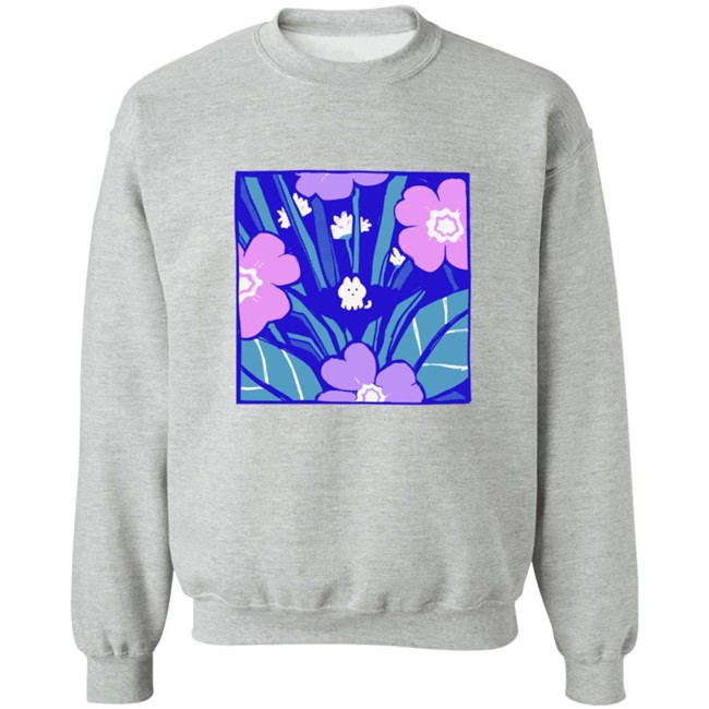 Giraffalope Floral Garden Cat T Shirt White Giraffalope Floral Garden Cat T Shirt White