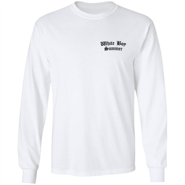 White Boy Summer WBS Hoodie White White Boy Summer WBS Hoodie White