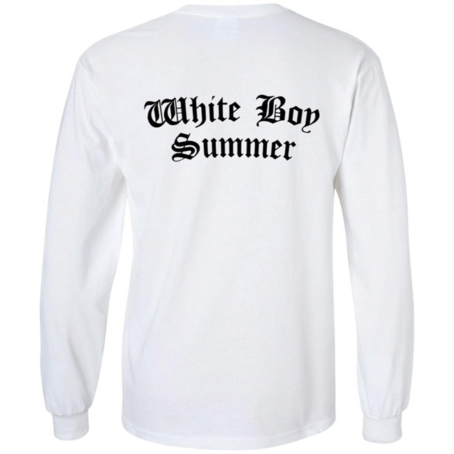 White Boy Summer WBS Hoodie White White Boy Summer WBS Hoodie White