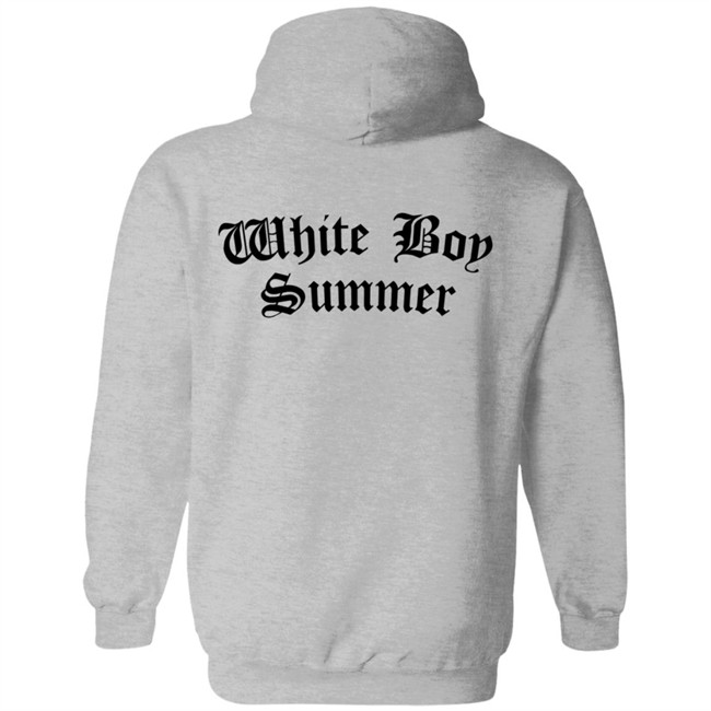 White Boy Summer WBS Hoodie White White Boy Summer WBS Hoodie White