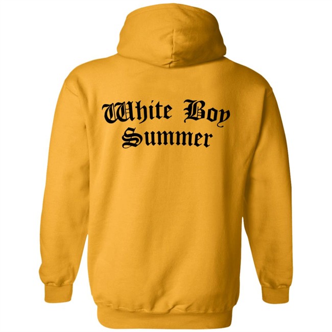 White Boy Summer WBS Hoodie White White Boy Summer WBS Hoodie White