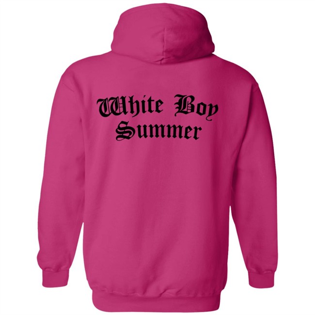 White Boy Summer WBS Hoodie White White Boy Summer WBS Hoodie White