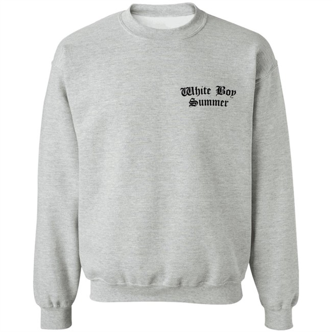 White Boy Summer WBS Hoodie White White Boy Summer WBS Hoodie White