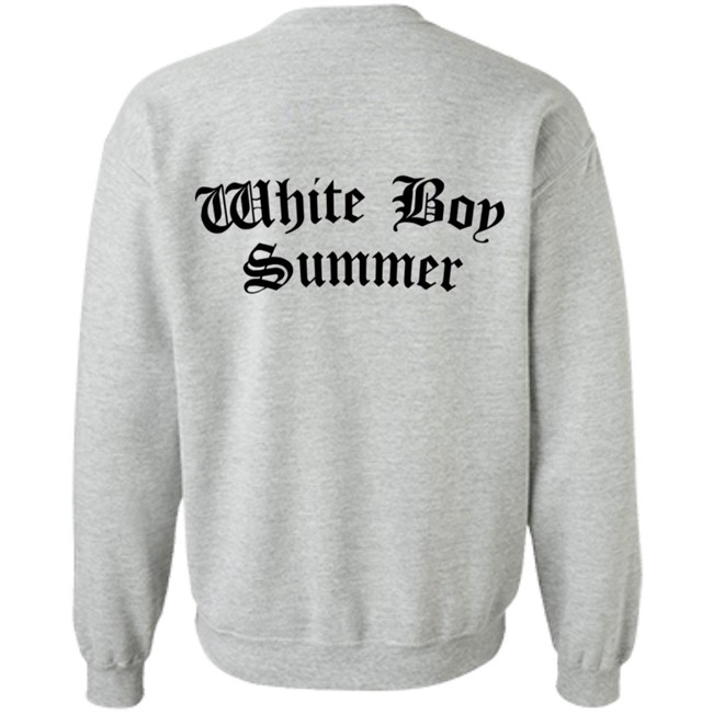 White Boy Summer WBS Hoodie White White Boy Summer WBS Hoodie White