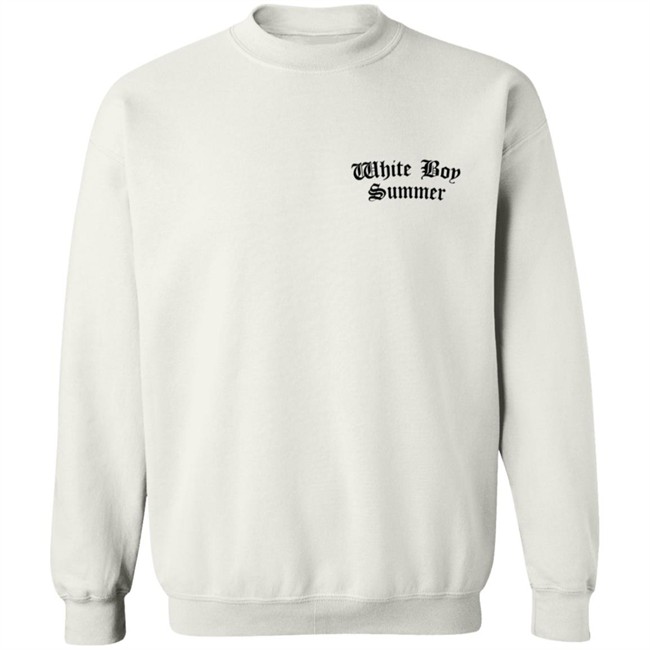 White Boy Summer WBS Hoodie White White Boy Summer WBS Hoodie White
