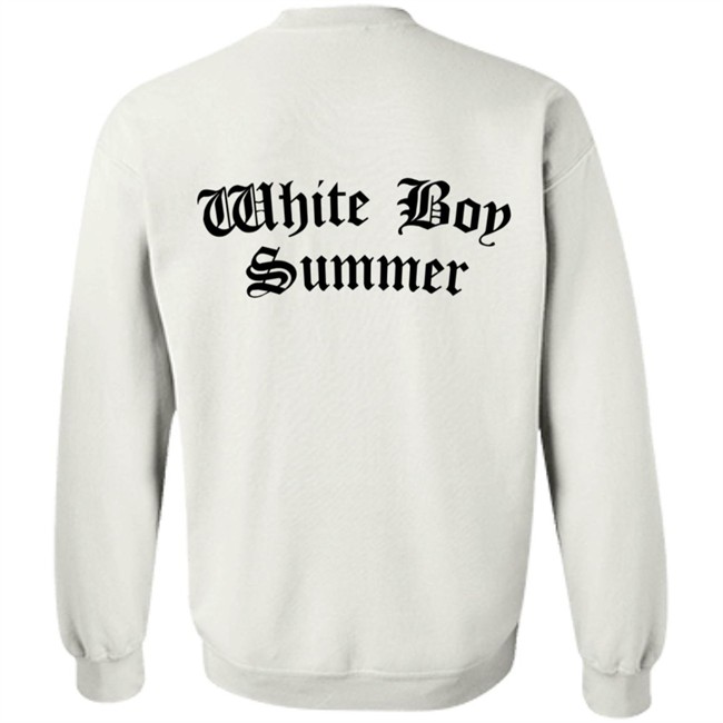 White Boy Summer WBS Hoodie White White Boy Summer WBS Hoodie White