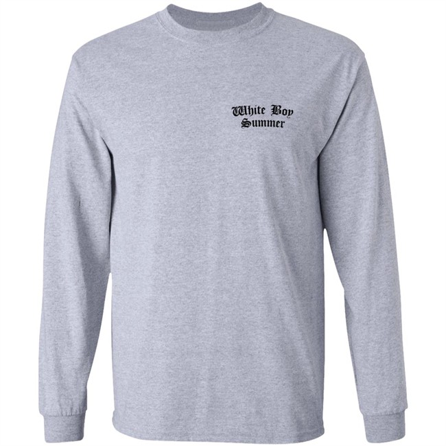 White Boy Summer WBS Hoodie White White Boy Summer WBS Hoodie White
