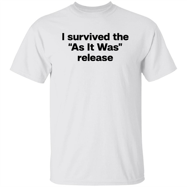 I Survived The As It Was Release Shirt Folk Clouds