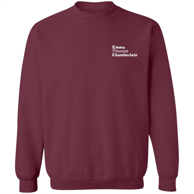 Emma Chamberlain Merch Frances Crewneck Sweatshirt Emma Chamberlain Merch Frances Crewneck Sweatshirt