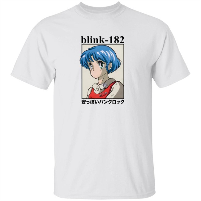 Blink182 Merch Anime Ringer Tee Shirt