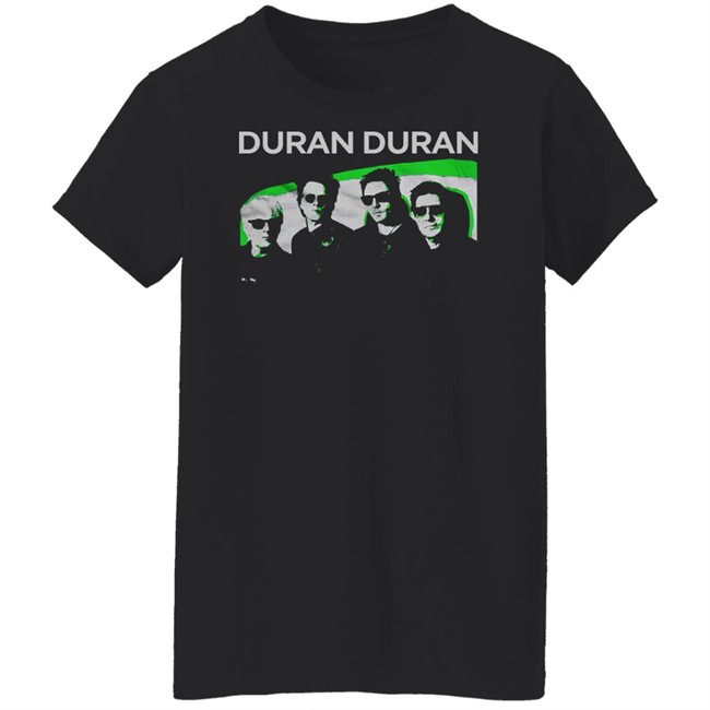 Duran Duran Official Store Merch Bandshot T Green Image Shirt Duran Duran Official Store Merch Bandshot T Green Image Shirt