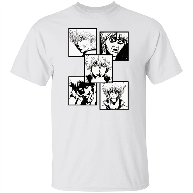 Gintama Anime Faces of Gintoki Shirt