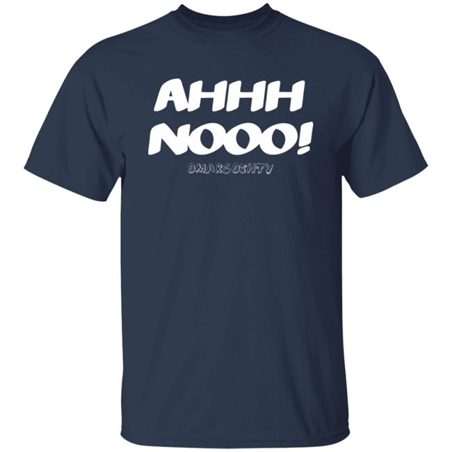 Omargoshtv Merch Ahhh Noooo White Lettering Hoodie