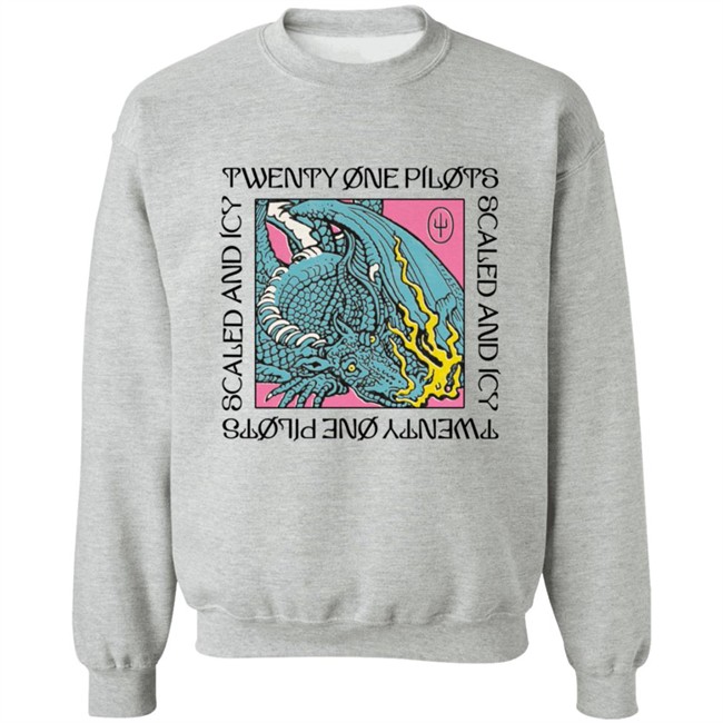 Twenty One Pilots Scaled And Icy Dragon Box Blue Long Sleeve T Shirt Twenty One Pilots Scaled And Icy Dragon Box Blue Long Sleeve T Shirt