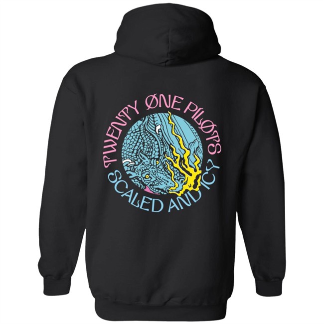 Twenty One Pilots Scaled And Icy Circle Dragon Hoodie