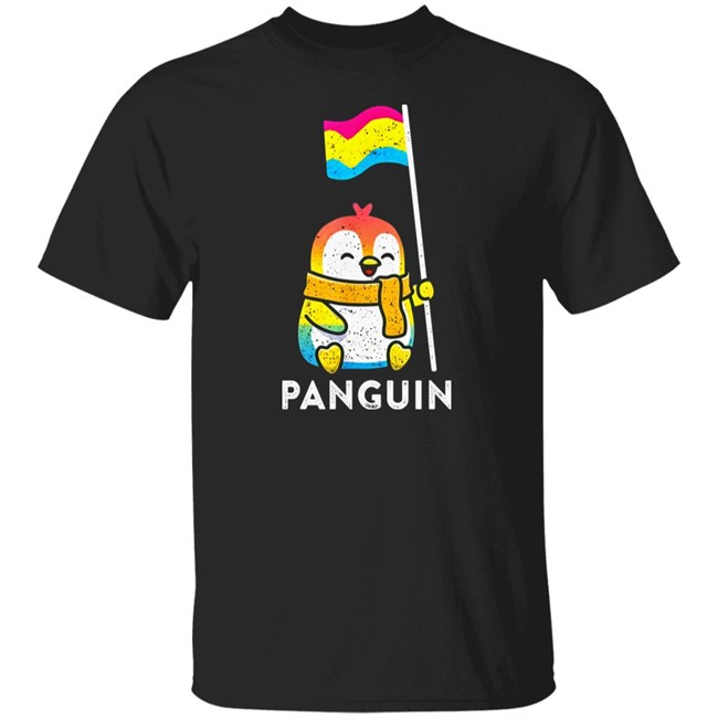 Pansexual Flag Pan Pride Penguin Gift Pansexual Shirt
