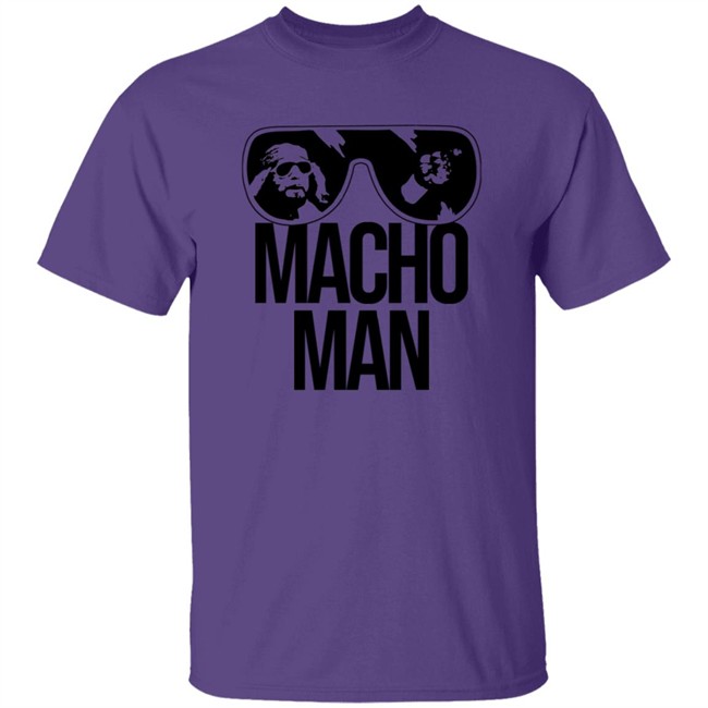 Macho Man Randy Savage Old School Purple T Shirt