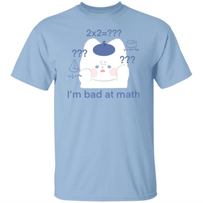Maobabie I'm Bad At Math Shirt Jennie Maobabie I'm Bad At Math Shirt Jennie