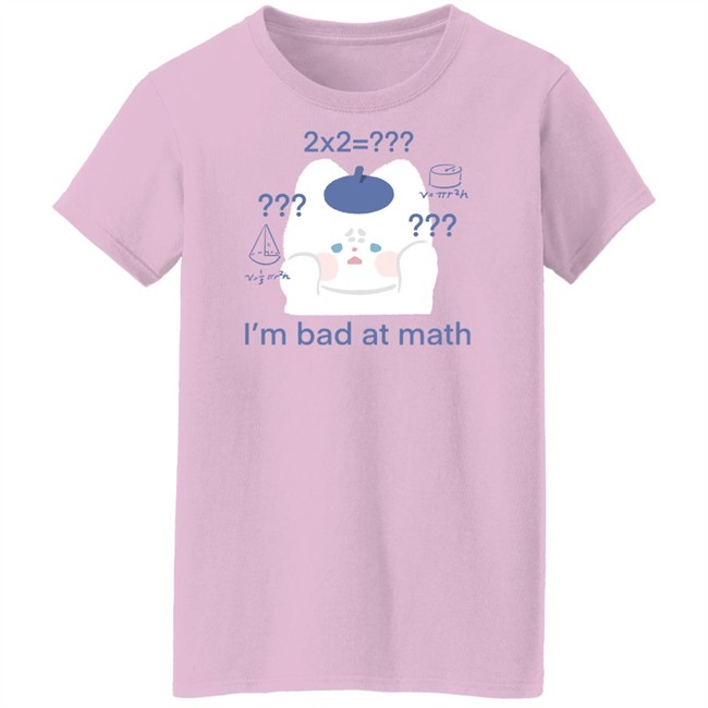 Maobabie I'm Bad At Math Shirt Jennie Maobabie I'm Bad At Math Shirt Jennie