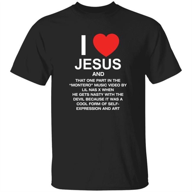 Pizzaslime Store Merch I Love Jesus And Montero T Shirt
