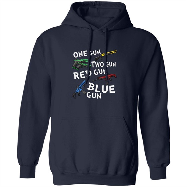 One Gun Two Gun Red Gun Blue Gun T Shirt One Gun Two Gun Red Gun Blue Gun T Shirt