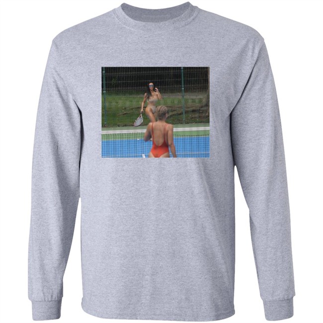 Saint Pablo Merch Kim Tennis White Long Sleeve T Shirt Saint Pablo Merch Kim Tennis White Long Sleeve T Shirt