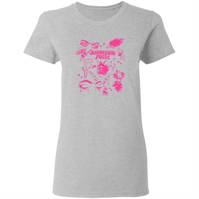 Mannequin Pussy Merch Tattoo Flash T Shirt Mannequin Pussy Merch Tattoo Flash T Shirt