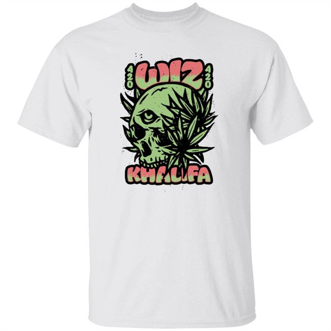 Wiz Khalifa Merch Store Cannabis Skull T Shirt