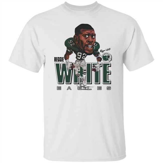 Reggie White Philadelphia Football Legend Retro Caricature Shirt