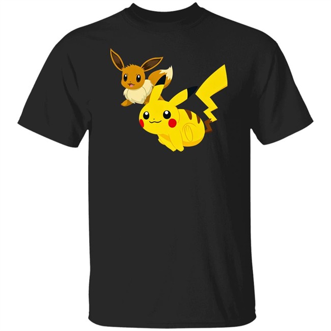 Pikachu And Flareon Pokemon Shirt Graniph