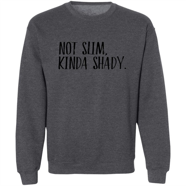 Zulily Cherryloom Heather Gray Not Slim Kinda Shady Sweatshirt