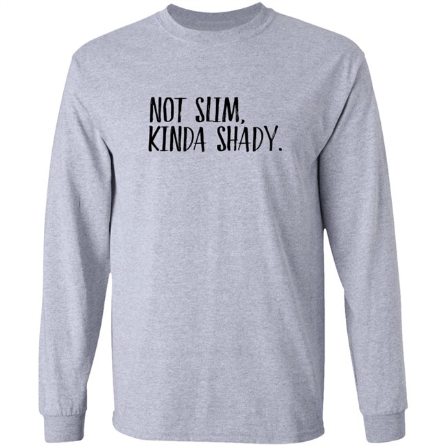Zulily Cherryloom Heather Gray Not Slim Kinda Shady Sweatshirt Zulily Cherryloom Heather Gray Not Slim Kinda Shady Sweatshirt