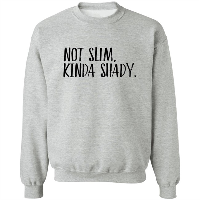 Zulily Cherryloom Heather Gray Not Slim Kinda Shady Sweatshirt Zulily Cherryloom Heather Gray Not Slim Kinda Shady Sweatshirt
