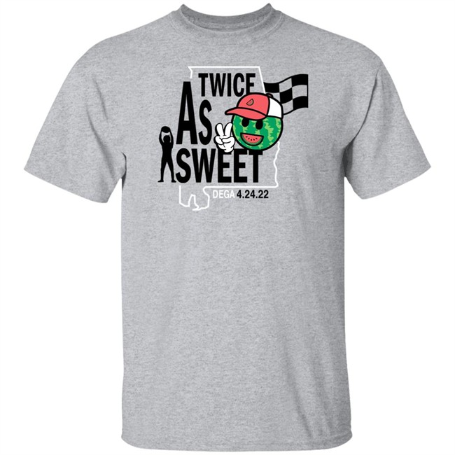 Ross Chastain Merch Twice As Sweet Ross Chastain Dega Win Tee Shirt Dega 4-24-22 Melon Man Brand