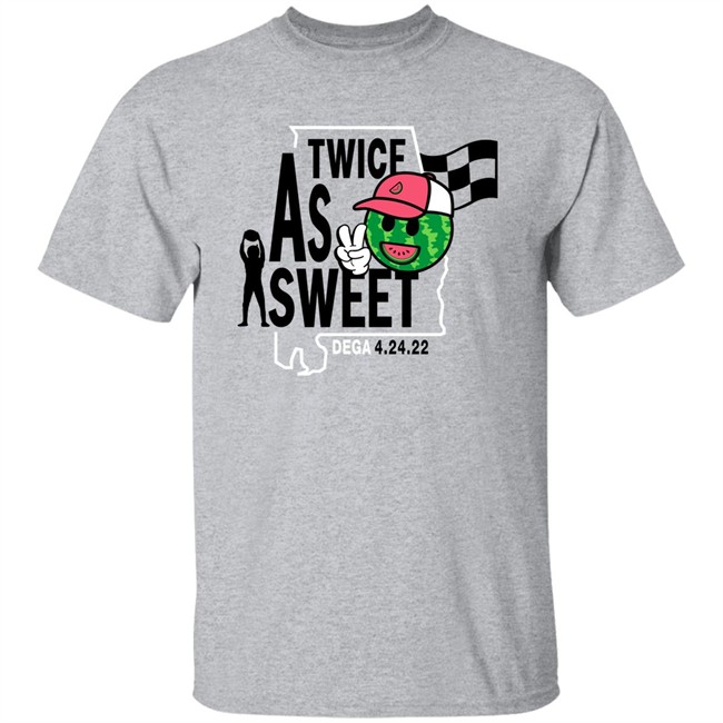 Twice As Sweet Ross Chastain Dega Win T Shirt Melon Man Brand Merch