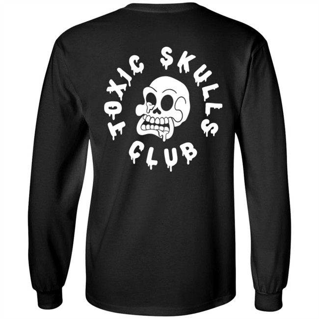 Toxic Skulls Club NFT Merch Logo T Shirt Black Toxic Skulls Club NFT Merch Logo T Shirt Black