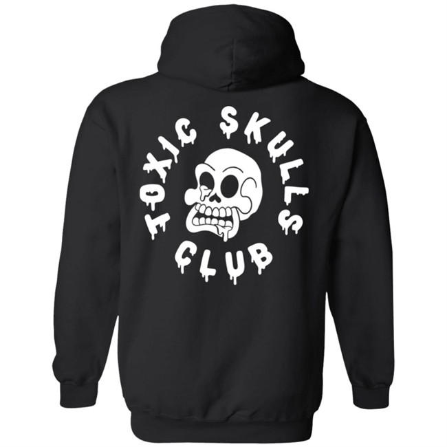 Toxic Skulls Club NFT Merch Logo T Shirt Black Toxic Skulls Club NFT Merch Logo T Shirt Black