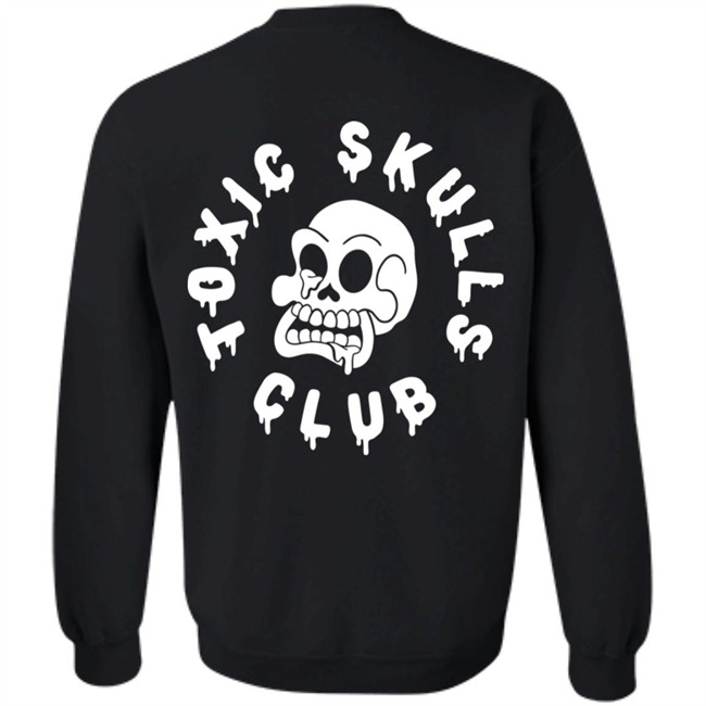 Toxic Skulls Club NFT Merch Logo T Shirt Black Toxic Skulls Club NFT Merch Logo T Shirt Black