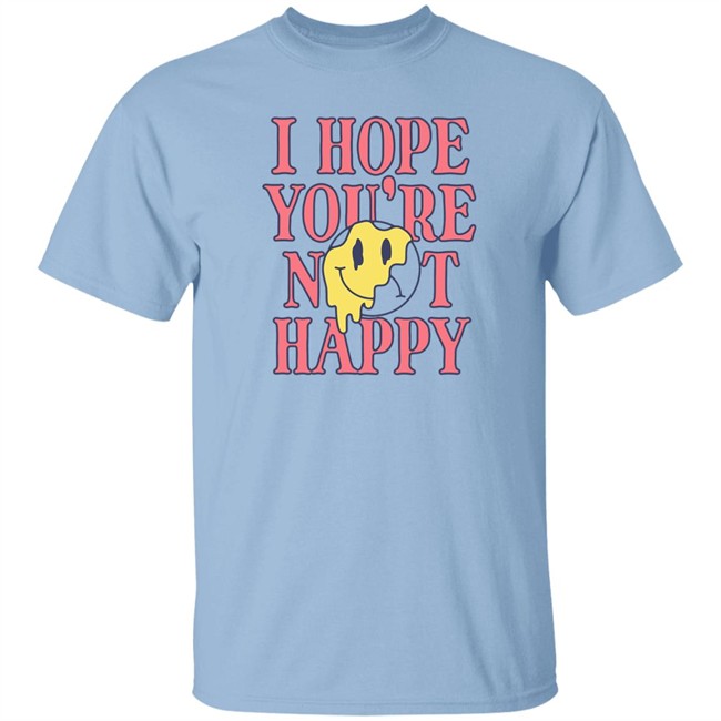 Ashe Merch Hope You're Not Happy Long Sleeve T Shirt Light Blue Ashemusic Ashe Merch Hope You're Not Happy Long Sleeve T Shirt Light Blue Ashemusic