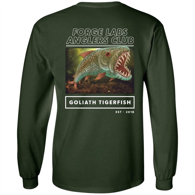 Forge Labs Merch Goliath Tiger Fish Tee Shirt Forge Labs Anglers Club Forge Labs Merch Goliath Tiger Fish Tee Shirt Forge Labs Anglers Club