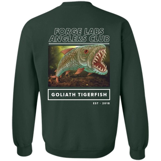 Forge Labs Merch Goliath Tiger Fish Tee Shirt Forge Labs Anglers Club Forge Labs Merch Goliath Tiger Fish Tee Shirt Forge Labs Anglers Club