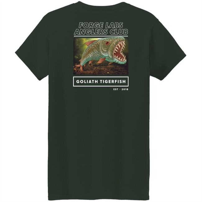 Forge Labs Merch Goliath Tiger Fish Tee Shirt Forge Labs Anglers Club Forge Labs Merch Goliath Tiger Fish Tee Shirt Forge Labs Anglers Club