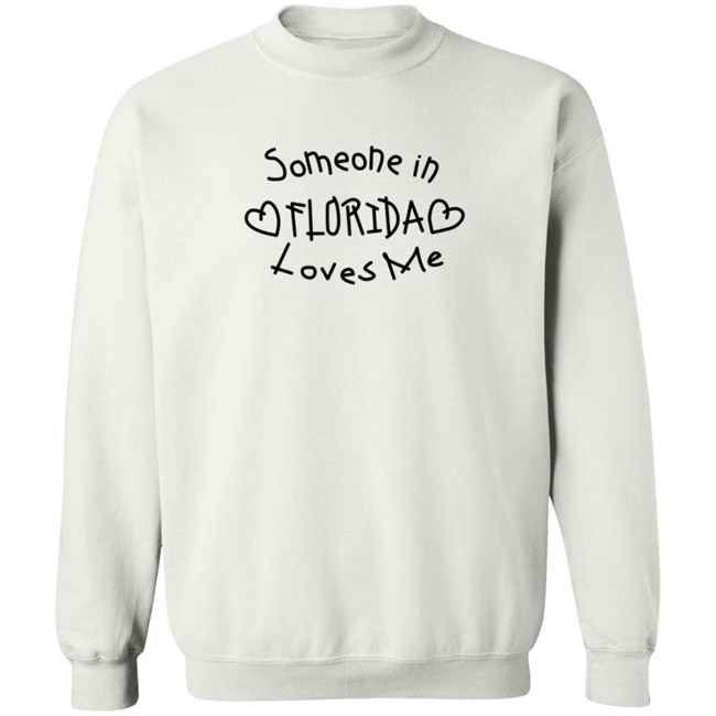 Dominicfike Store Merch Someone In Florida Loves Me Crewneck Sweatshirt