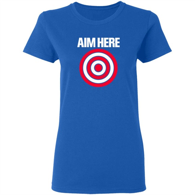 Aim Here Darts Players Bullseye Target Shooting Club T Shirt Aim Here Darts Players Bullseye Target Shooting Club T Shirt
