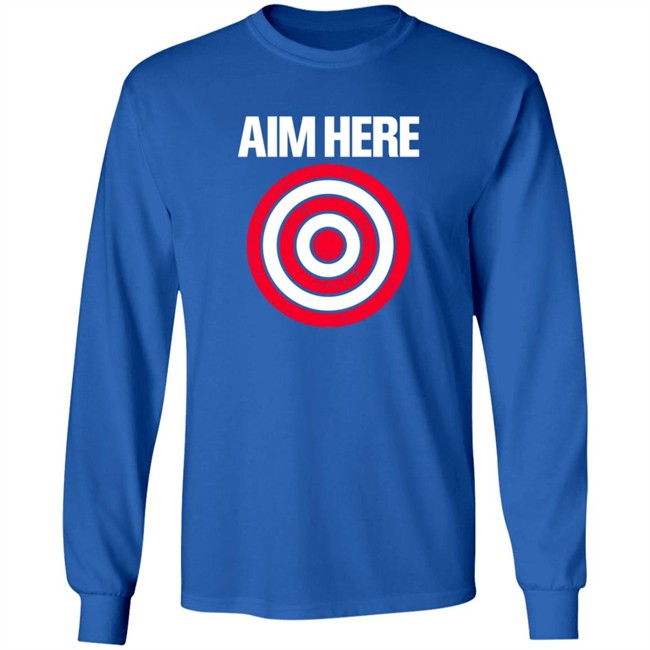 Aim Here Darts Players Bullseye Target Shooting Club T Shirt Aim Here Darts Players Bullseye Target Shooting Club T Shirt