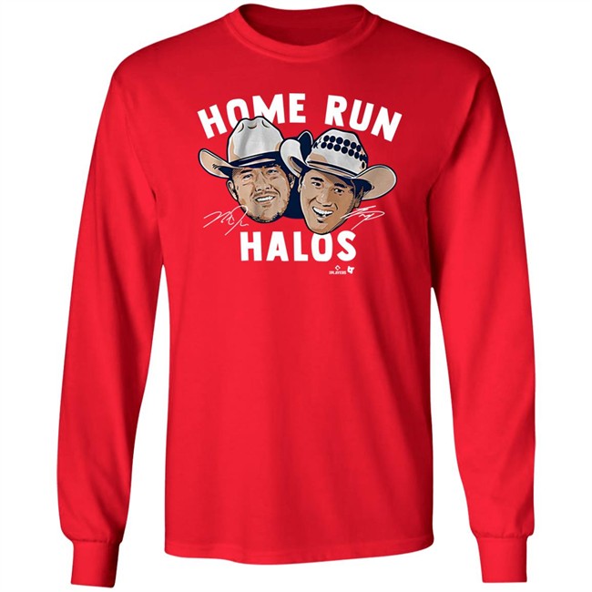 Breaking T Shop Merch Mike Trout And Shohei Ohtani Home Run Halos Shirt Los Angeles Angels Fans Breaking T Shop Merch Mike Trout And Shohei Ohtani Home Run Halos Shirt Los Angeles Angels Fans