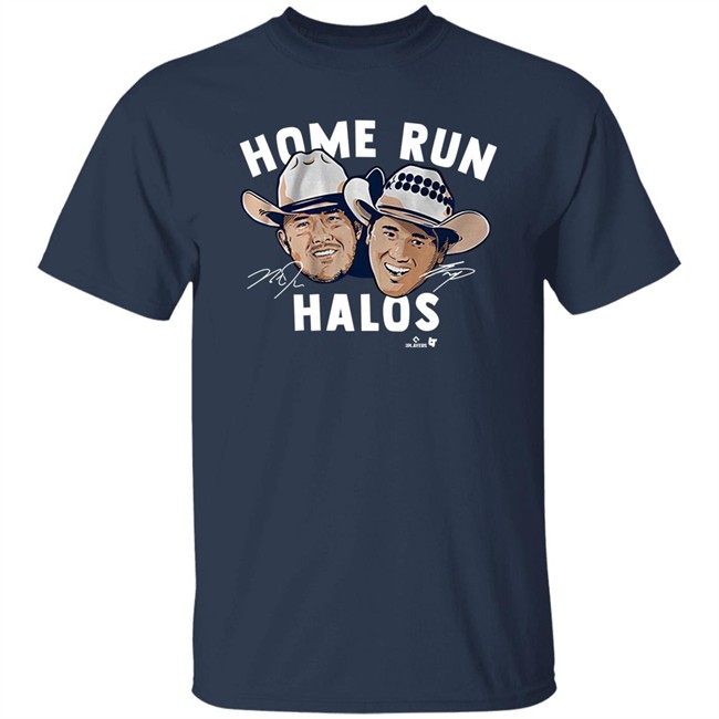 Breaking T Shop Merch Mike Trout And Shohei Ohtani Home Run Halos Shirt Los Angeles Angels Fans Breaking T Shop Merch Mike Trout And Shohei Ohtani Home Run Halos Shirt Los Angeles Angels Fans