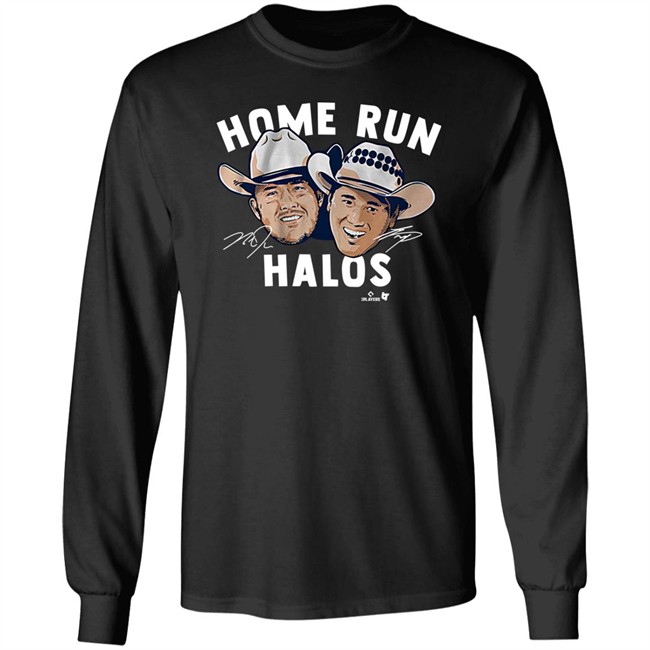 Breaking T Shop Merch Mike Trout And Shohei Ohtani Home Run Halos Shirt Los Angeles Angels Fans Breaking T Shop Merch Mike Trout And Shohei Ohtani Home Run Halos Shirt Los Angeles Angels Fans